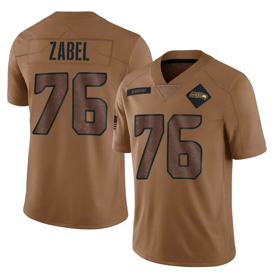 Custom #76 Grey SEA Football Shirt Top