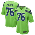 S.Seahawks #76 Grey Zabel Player Green Game Football Jerseys