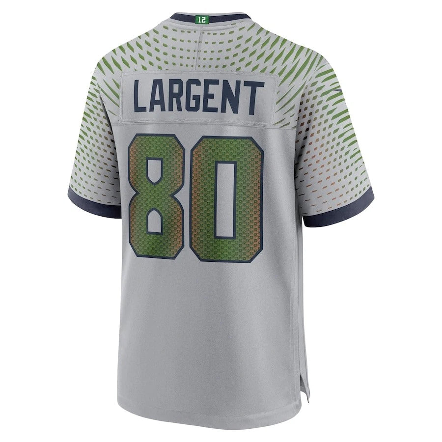 Custom #80 Gray SEA Football Shirt Top