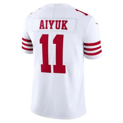#11 Brandon Aiyuk Player SF.49ers White Vapor F.U.S.E. Limited Football Jerseys