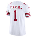 SF.49ers #1 Ricky Pearsall Player White Vapor F.U.S.E. Limited Football Jerseys