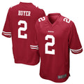 Custom #2 Scarlet SF Football Shirt Top