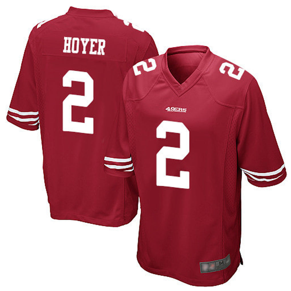 Custom #2 Scarlet SF Football Shirt Top