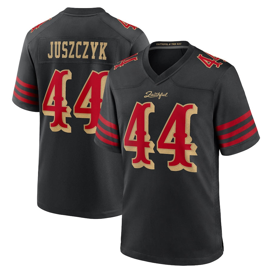 Custom #44 Black SF Football Shirt Top