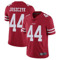 SF.49ers #44 Kyle Juszczyk Player Vapor Untouchable Limited Throwback Scarlet Football Jerseys