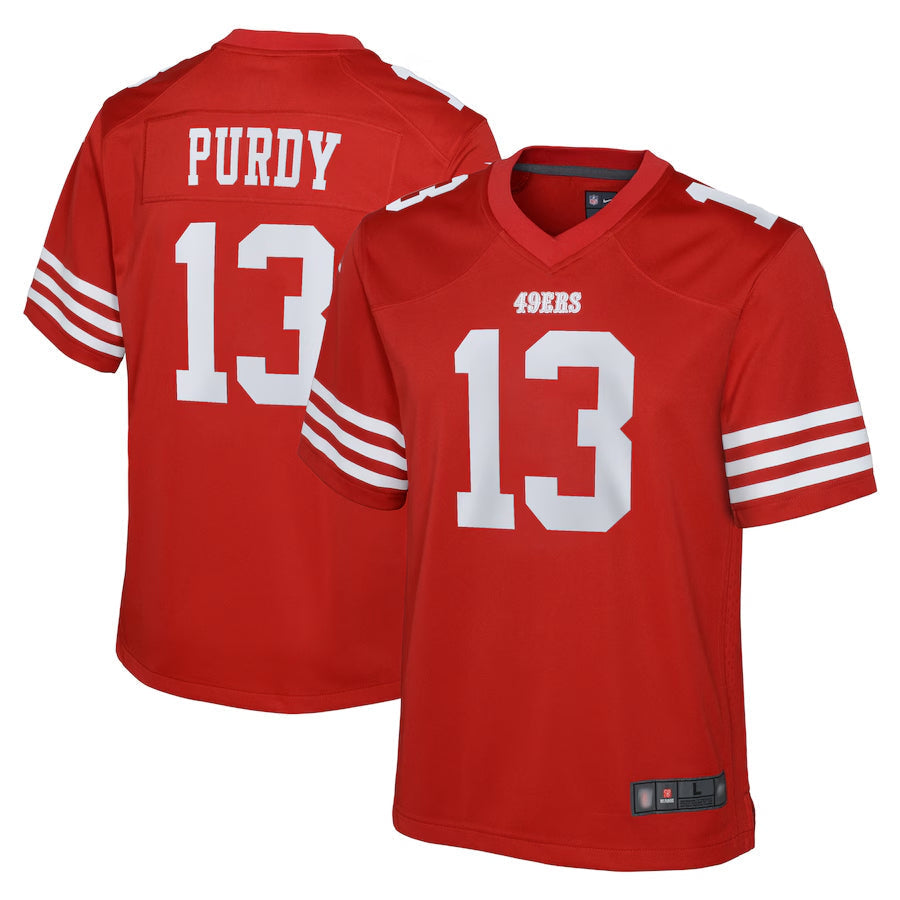 Custom #13 Scarlet SF Football Shirt Top