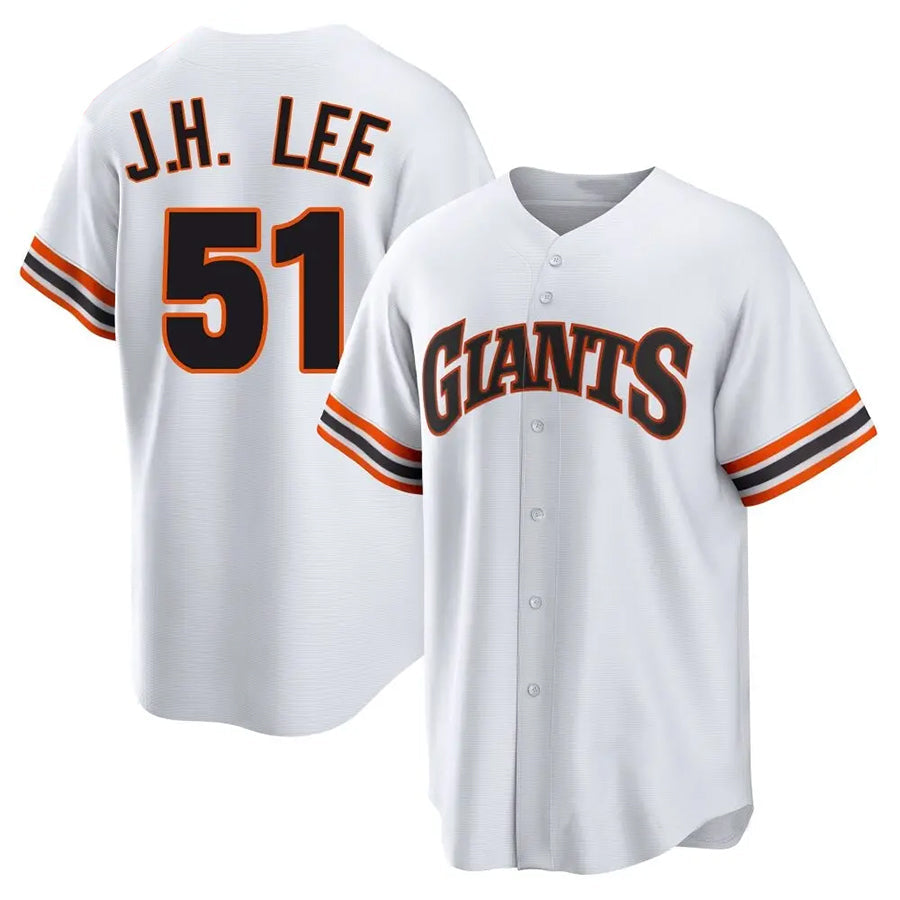 Custom #51 White City Connect SF Baseball Shirt Top