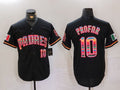 S.Diego Padres #10 Jurickson Profar Player Black Mexico Cool Base Stitched Baseball Jerseys