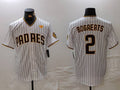 S.Diego Padres #2 Xander Bogaerts Player White With PS Patch Cool Base Stitched Baseball Jerseys