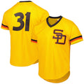 S.Diego Padres #31 Dave Winfield Player Jersey Cooperstown Collection Mesh Batting Practice Jersey - Gold Stitched Baseball Jerseys