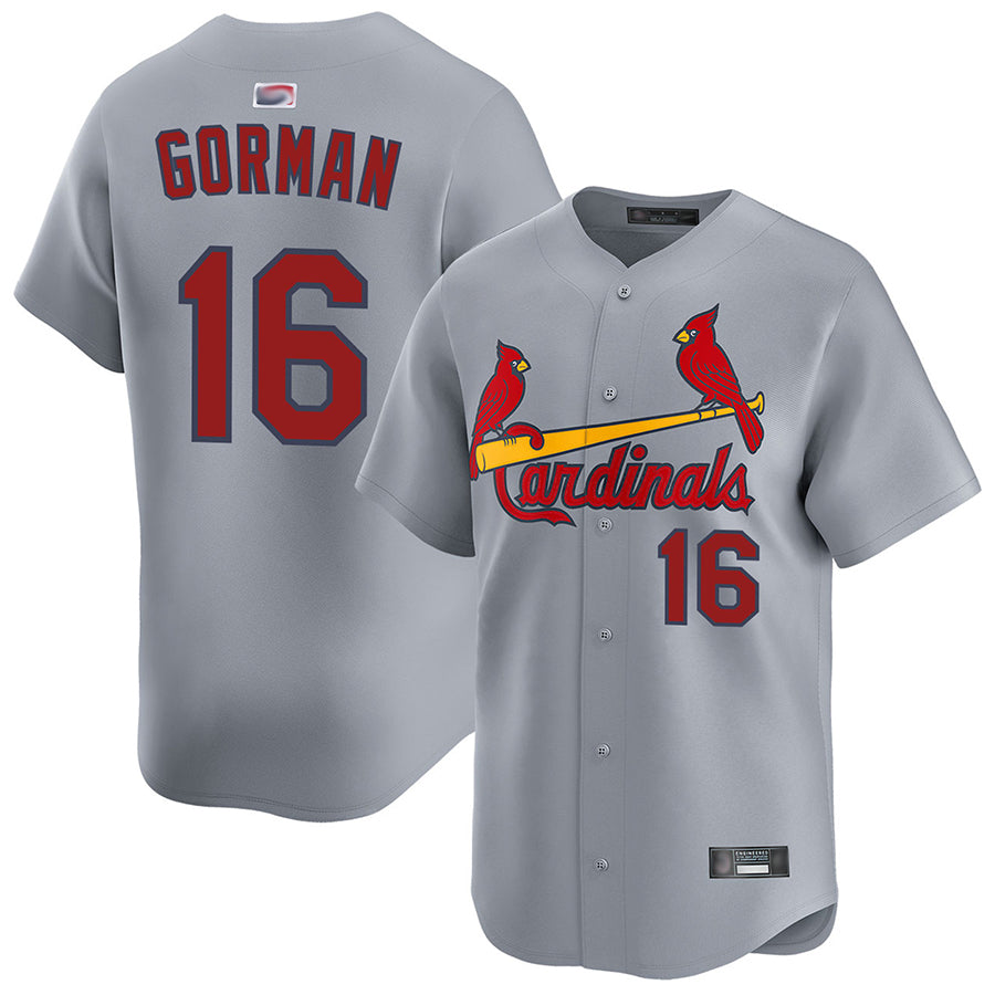 Custom #16 Gray STL Baseball Shirt Top