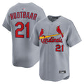 St.Louis Cardinals #21 Lars Nootbaar Player Road Limited Home Baseball Jerseys