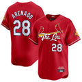Custom #28 Red City Connect STL Baseball Shirt Top
