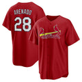 St.Louis Cardinals #28 Nolan Arenado Player Red Replica Baseball Jerseys