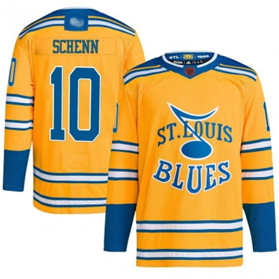 Custom #10 Yellow STL Hockey Shirt Top