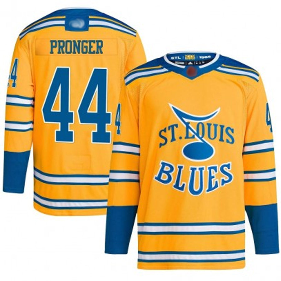 Custom #44 Yellow STL Hockey Shirt Top