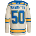 Custom #50 Cream STL Hockey Shirt Top
