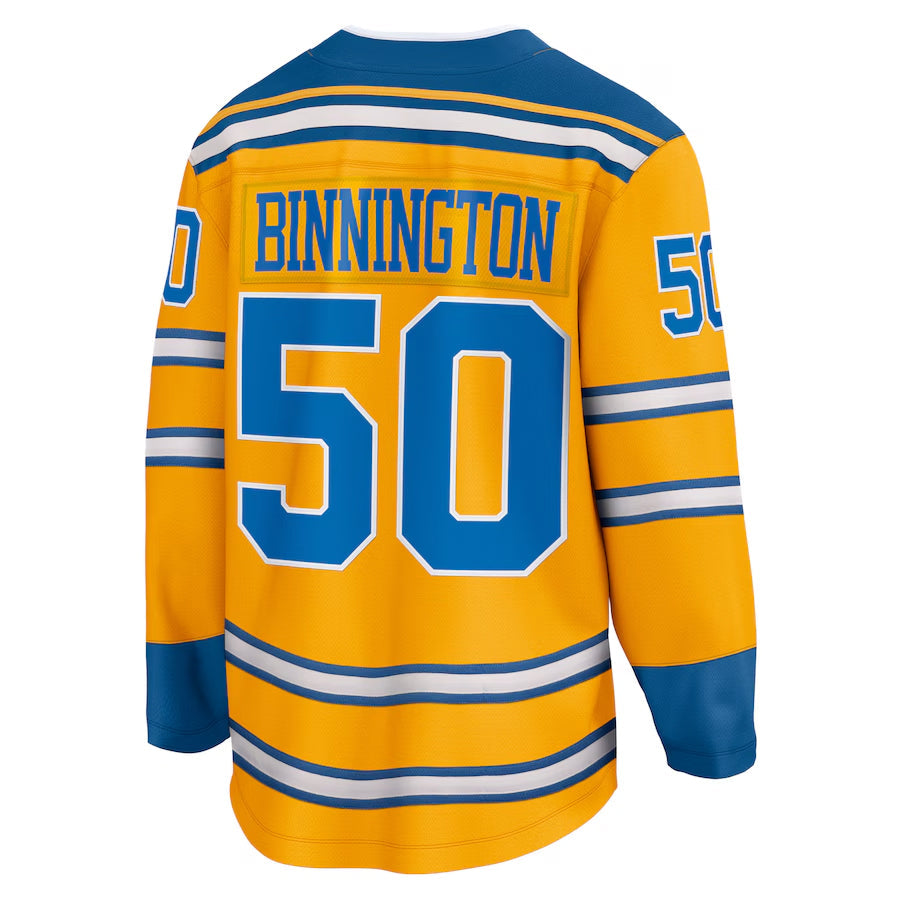 Custom #50 Yellow STL Hockey Shirt Top