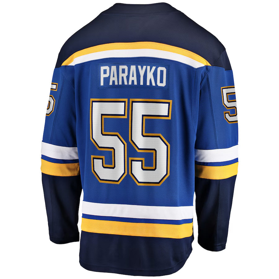 Custom #55 Blue STL Hockey Shirt Top