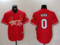 Custom #0 Red City Connect STL Baseball Shirt Top