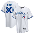 T.Blue Jays #30 Alejandro Kirk Player White Replica Home Baseball Jerseys