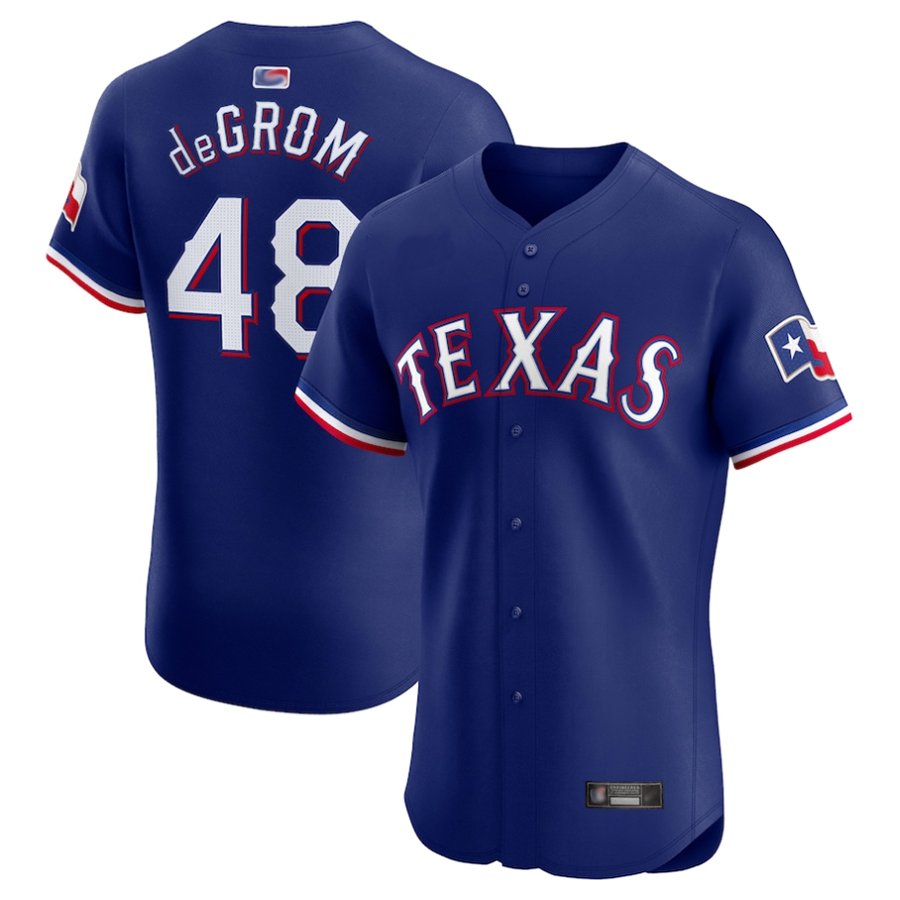 Custom #48 Royal TEX Baseball Shirt Top