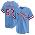 Custom #53 Light Blue City Connect TEX Baseball Shirt Top