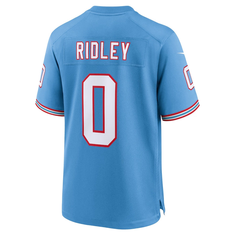 Custom #0 Light Blue TEN Football Shirt Top