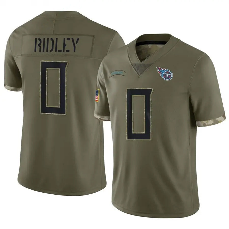 Custom #0 Olive TEN Football Shirt Top