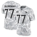 T.Titans #77 Peter Skoronski Player Arctic Camo Salute to Service Football Jerseys
