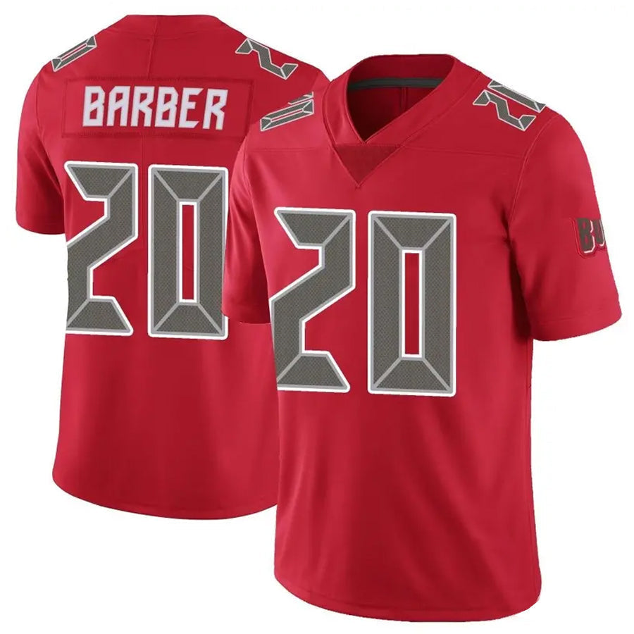 Custom #20 Red TB Football Shirt Top