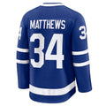 T.Maple Leafs #34 Auston Matthews Player Fanatics Captain Patch Home Premium Jersey - Blue Stitched American Hockey Jerseys