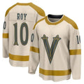 Custom #10 Cream VGK Hockey Shirt Top