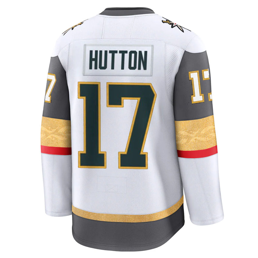 Custom #17 White VGK Hockey Shirt Top