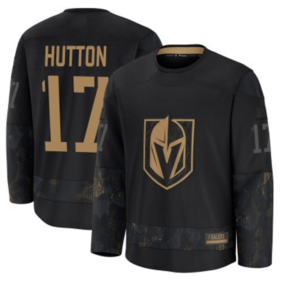 Custom #17 Black VGK Hockey Shirt Top