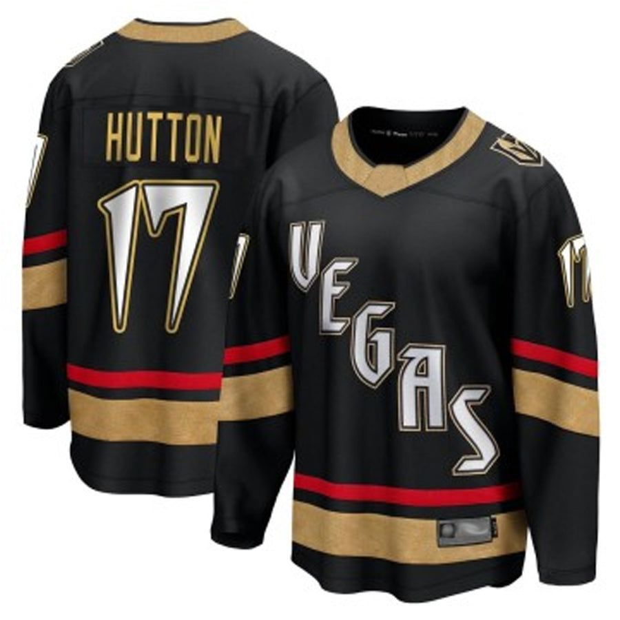 Custom #17 Black Retro VGK Hockey Shirt Top