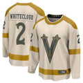 Custom #2 Cream VGK Hockey Shirt Top