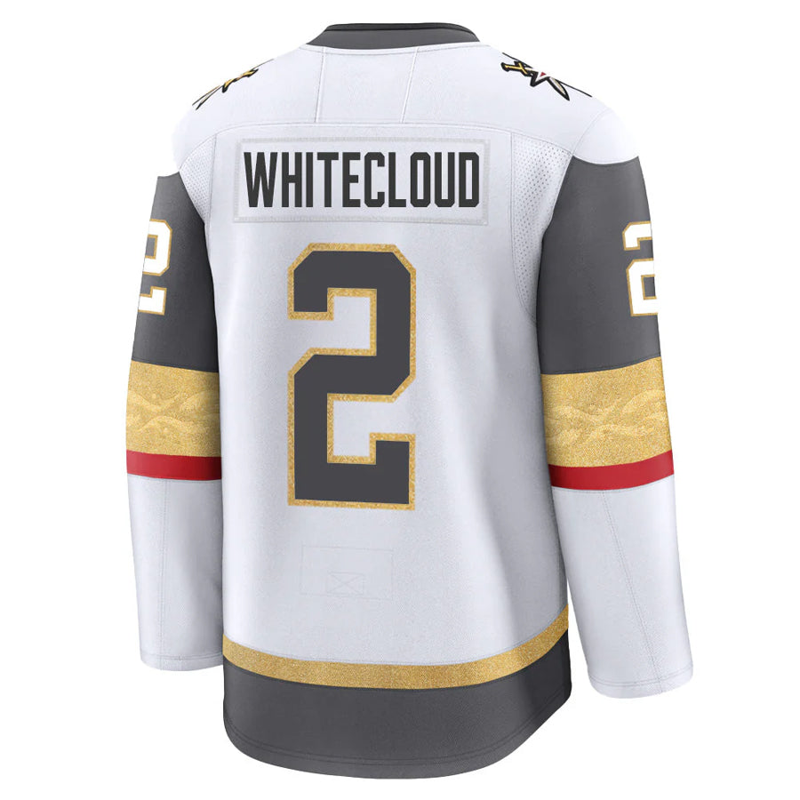 Custom #2 White VGK Hockey Shirt Top