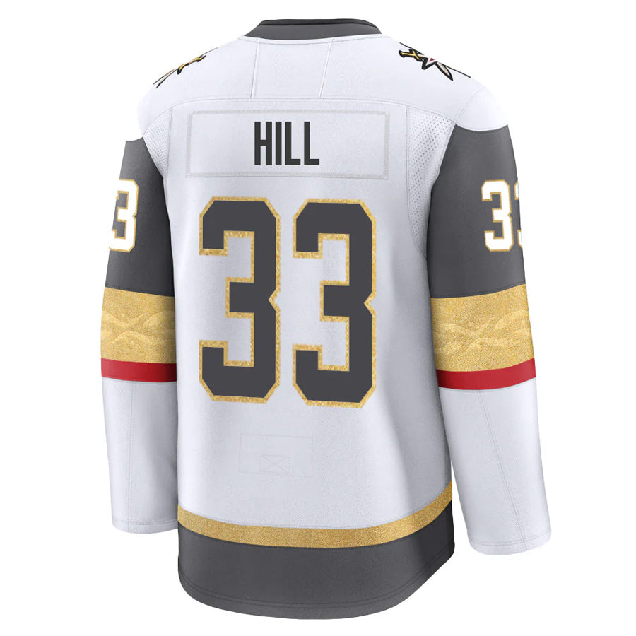 Custom #33 White VGK Hockey Shirt Top