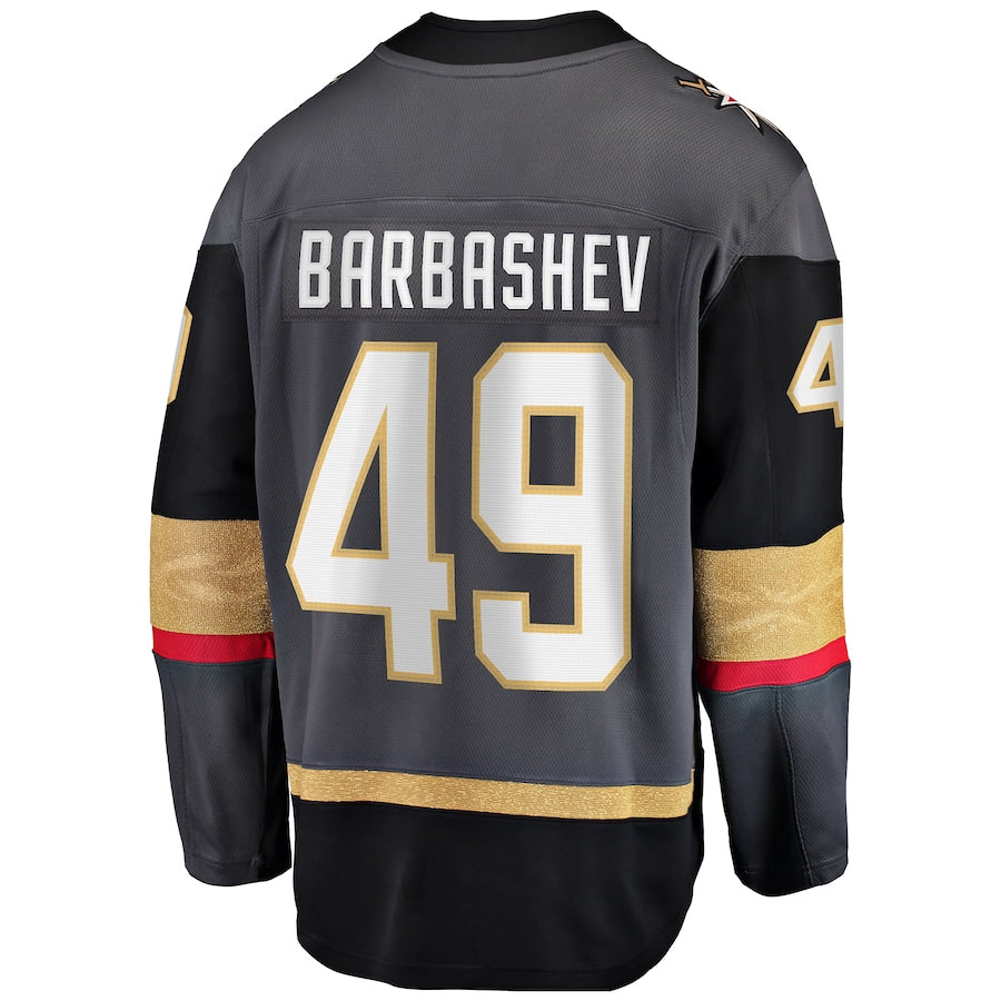 Custom #49 Gray VGK Hockey Shirt Top