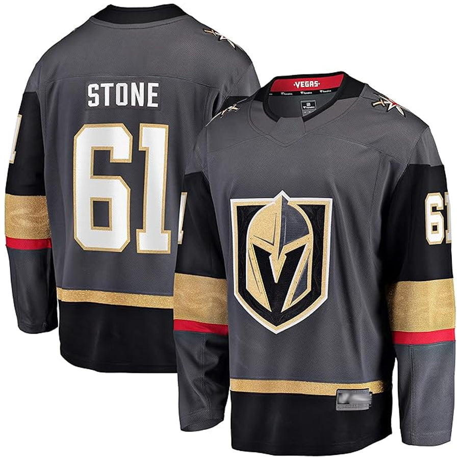 V.Golden Knights #61 Mark Stone Fanatics Breakaway Gray Player Home Hockey Jerseys