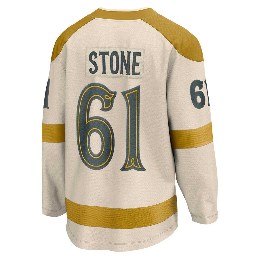 V.Golden Knights #61 Mark Stone Player Cream Fanatics Classic Breakaway Hockey Jerseys