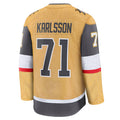 Custom #71 Gold VGK Hockey Shirt Top