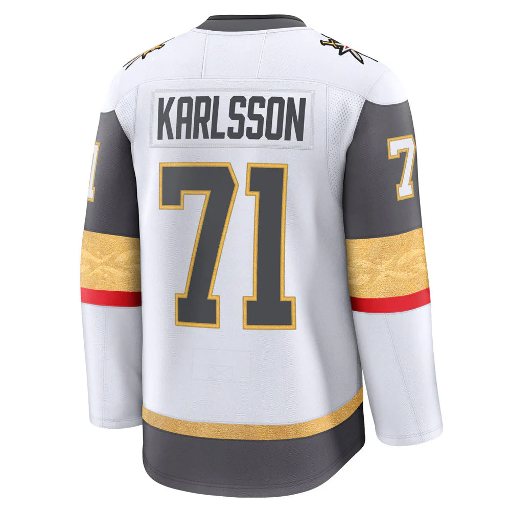 Custom #71 White VGK Hockey Shirt Top
