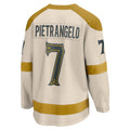 Custom #7 Cream VGK Hockey Shirt Top