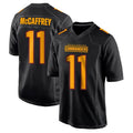 W.Commanders #11 Luke McCaffrey Player Carbon Black Fashion Game Football Jerseys