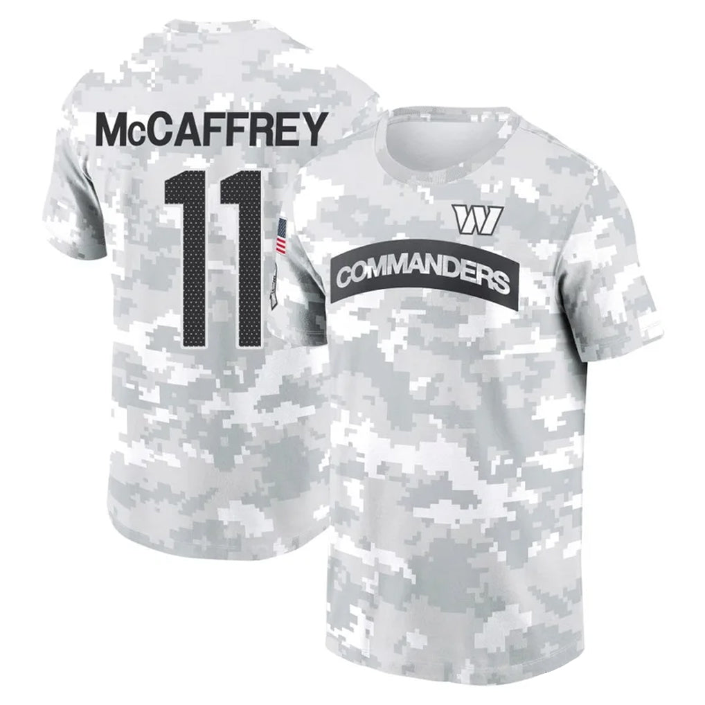 W.Commanders #11 Luke McCaffrey Player Salute to Service Hoodies T-Shirts Football Jerseys