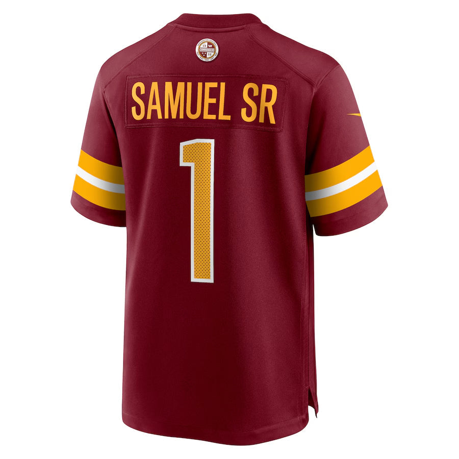 W.Commanders #1 Deebo Samuel Sr Player Burgundy Home Game Football Jerseys