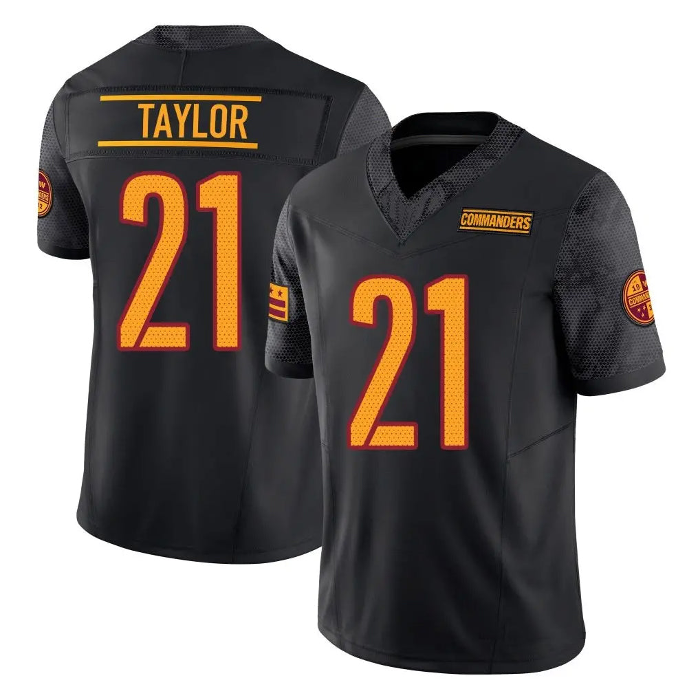 Custom #21 Black WAS Football Shirt Top