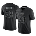W.Commanders #28 Darrell Green Player Black RFLCTV Limited Football Jerseys